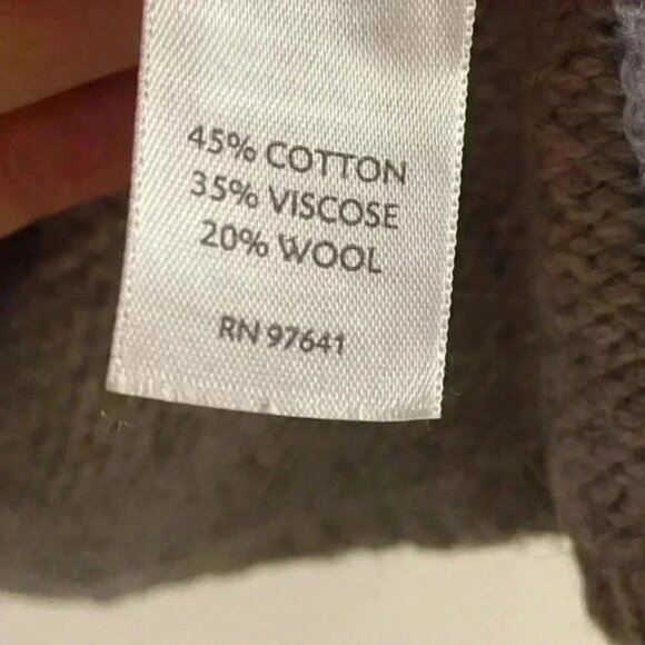 J Jill Sweater Heather Gray Turtleneck Pullover Large - Picture 6 of 6